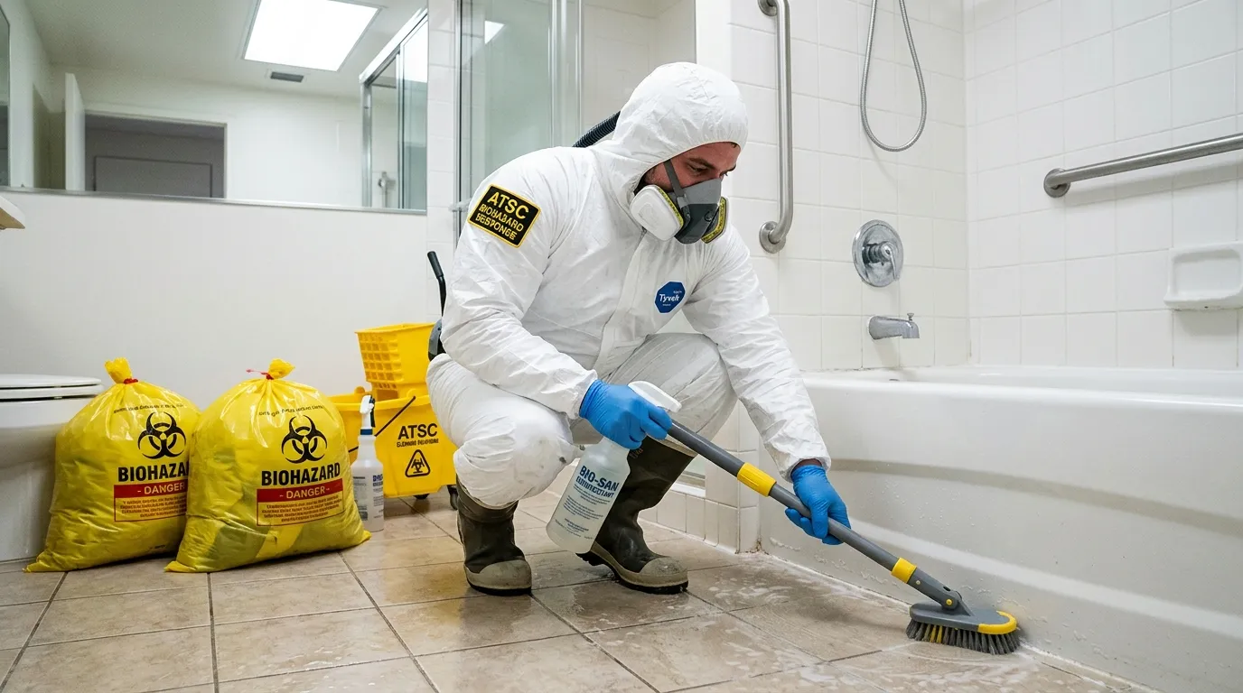 Decontamination equipment deployed for Blood Cleanup in Dighton